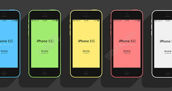 iphone 5c的平面设计模型矢量图免费下载 psd格式 编号24784901 千图网
